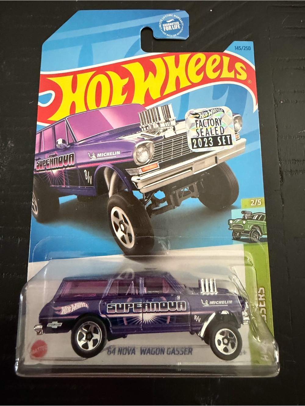 Mattel Hot Wheels '64 Nova Wagon Gasser - Purple